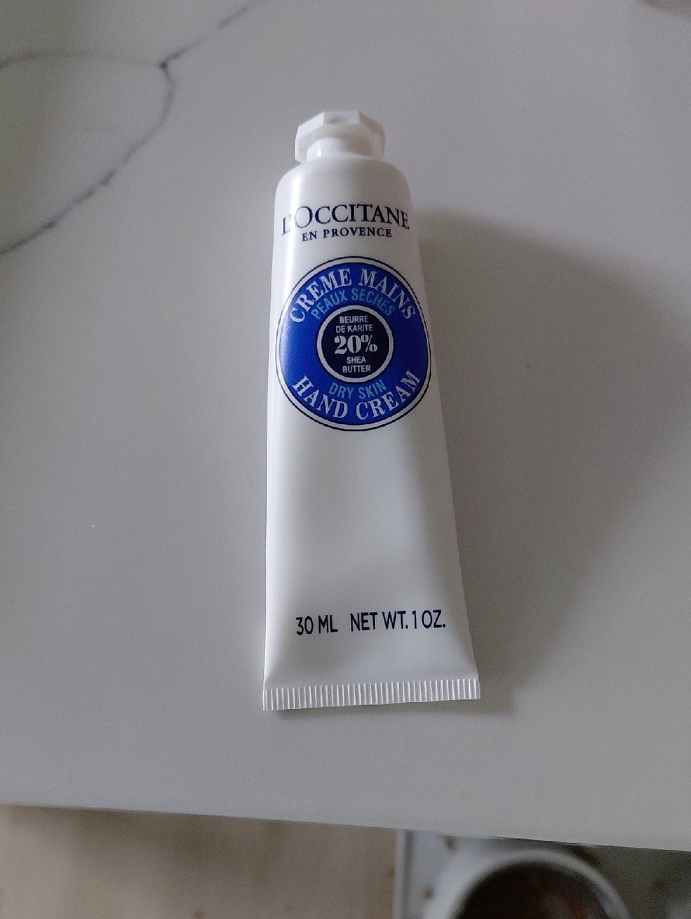L'Occitane Shea Butter Hand Cream - White & Blue Tube